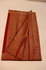 Banarasi Cotton Saree with Zari Work | Elegant Cotton Saree with Rich Border and Comfortable Fabric - Image 3