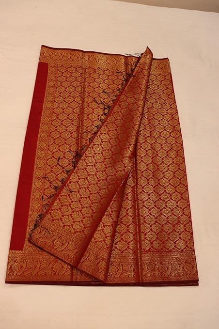 Banarasi Cotton Saree with Zari Work | Elegant Cotton Saree with Rich Border and Comfortable Fabric - Image 3