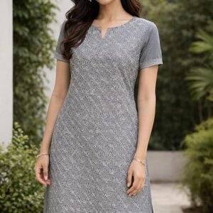 Lucknow Chikankari Women’s Unstitched Kurta Material | Premium Heavy Jaal Work | Soft Voile Cotton Fabric | Hand Embroidered Ethnic Dress