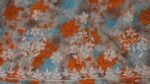Women’s Lucknowi Chikankari Mulmul Cotton Long Kurti | Hand Embroidered Printed Fit & Flare Kurta for Women | Orange - Image 4