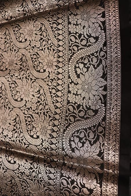 Banarasi Katan Silk Saree for Women | Pure Handloom Woven | Traditional Zari Border & Pallu | Premium Indian Ethnic Wear for Wedding & Festive Occasions - Image 6