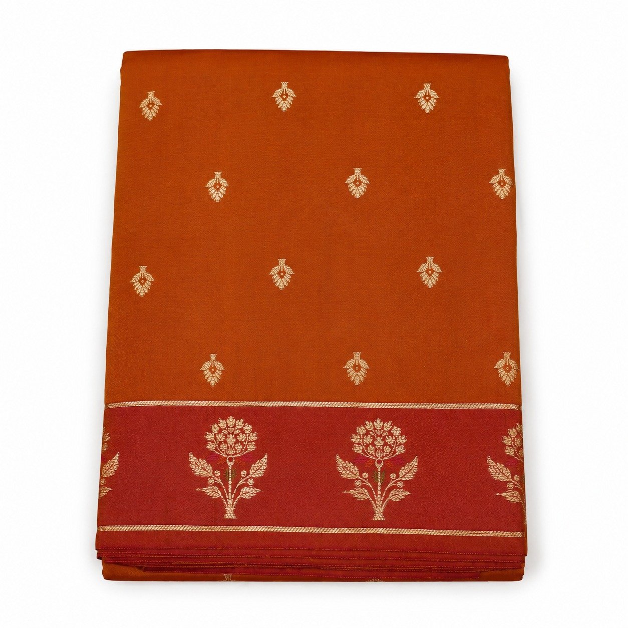 Banarasi Katan Silk Saree | Pure Woven Silk Fabric | Rich Zari Work Pallu | Blouse Piece Included - Image 5