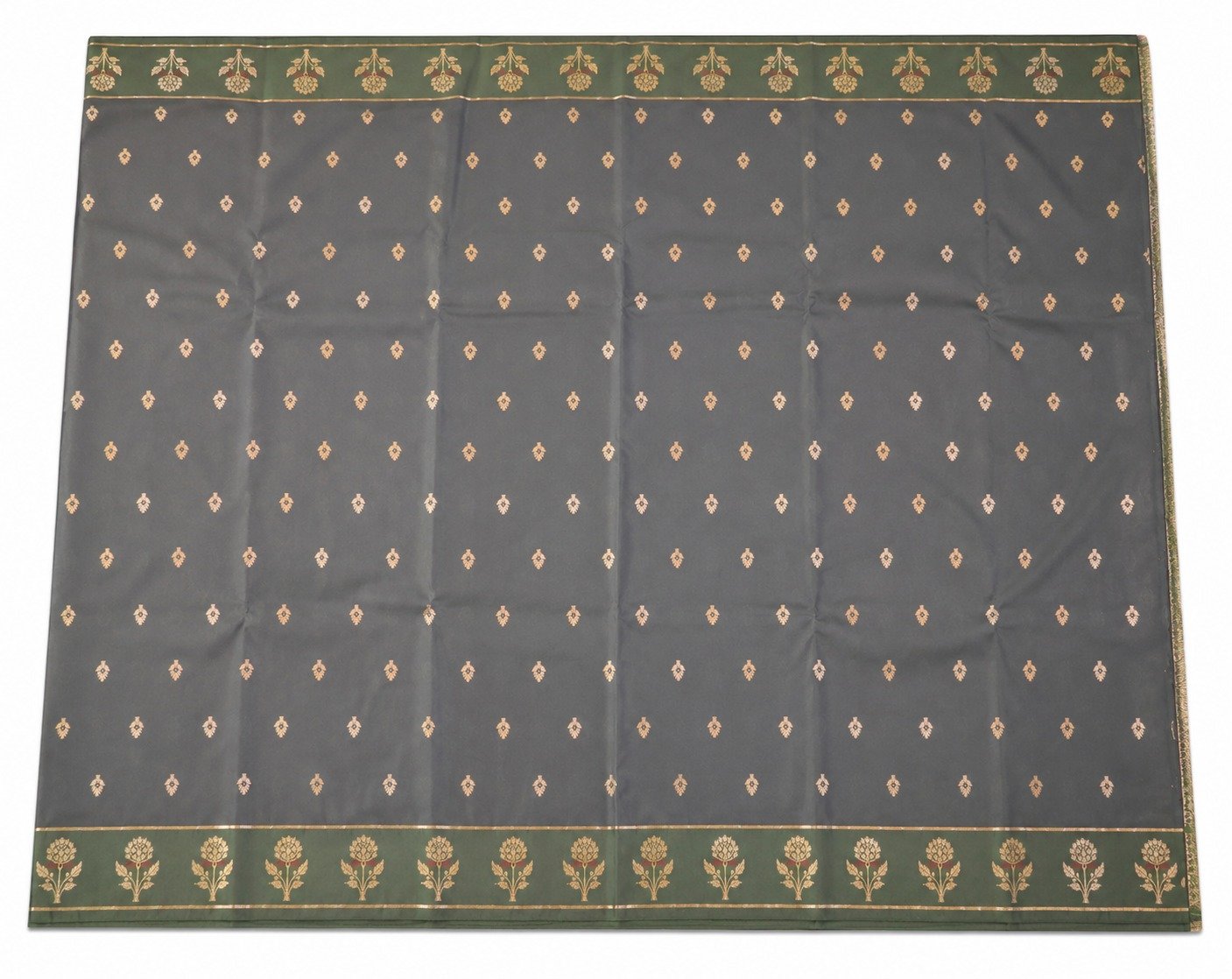Banarasi Katan Silk Saree | Pure Woven Silk Fabric | Rich Zari Work Pallu | Blouse Piece Included (Green) - Image 3