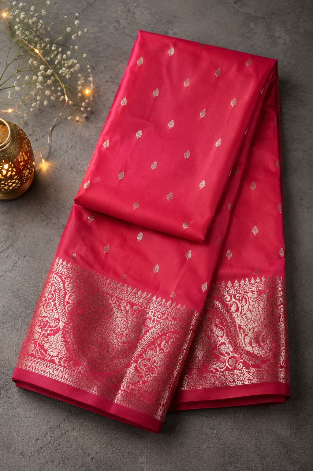 Banarasi Katan Silk Saree for Women | Pure Handloom Woven | Traditional Zari Border & Pallu | Premium Indian Ethnic Wear for Wedding & Festive Occasions (Pink) - Image 3